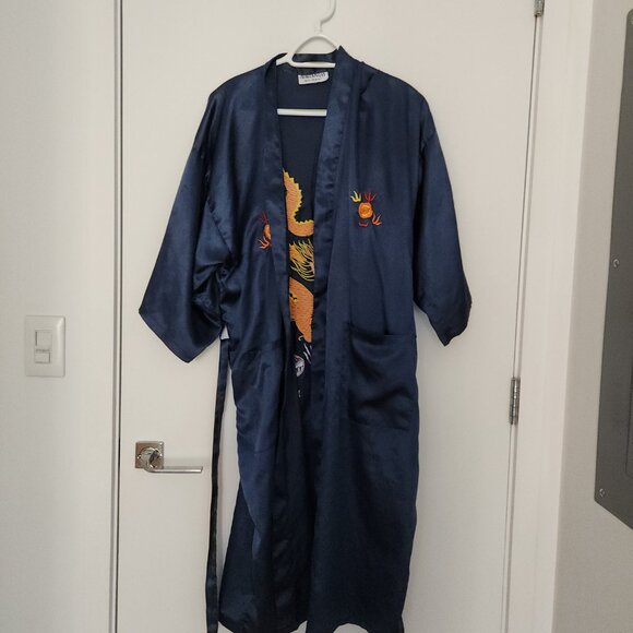 Kimono robe blue ONESIZE UNISEX cardigan - Picture 2 of 8